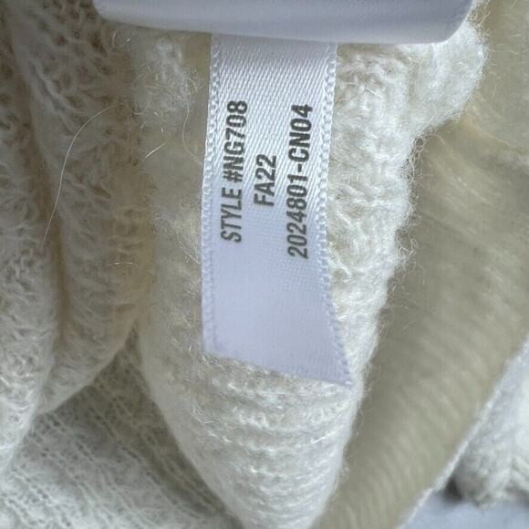 Madewell Sweater Cardigan Womens L Mayfair Alphaca Blend Antique Cream Button - Picture 7 of 7